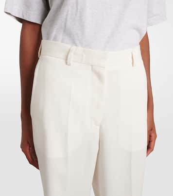Gerade High-Rise Cropped-Hose | Toteme