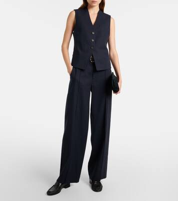 Pantalon ample en lin mélangé | Vince