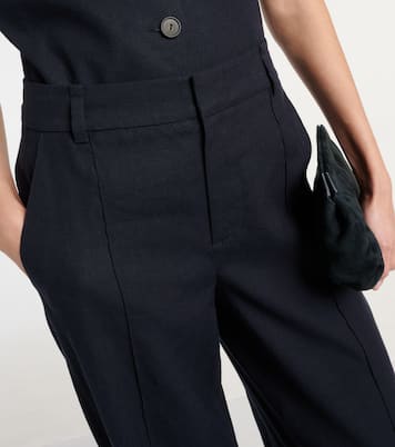 Pantalon ample en lin mélangé | Vince