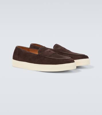 Joey II suede penny loafers | George Cleverley