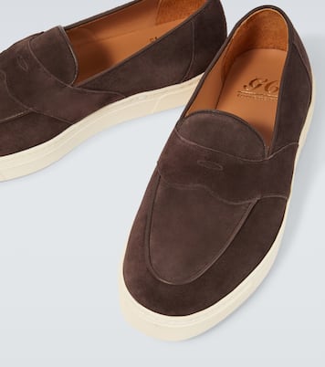 Joey II suede penny loafers | George Cleverley