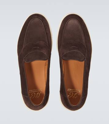 Joey II suede penny loafers | George Cleverley