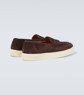 Joey II suede penny loafers | George Cleverley