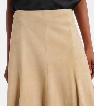 Midirock Lenno aus Veloursleder | Khaite