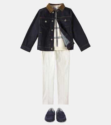 Erwin checked wool and cotton sweater | Bonpoint