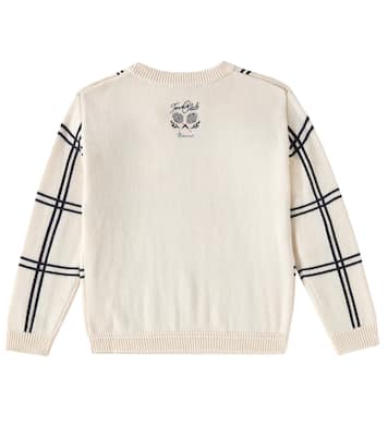 Erwin checked wool and cotton sweater | Bonpoint