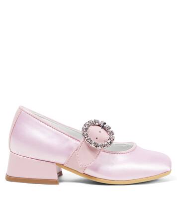 Dorothy embellished satin ballet flats | Monnalisa