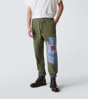 Patchwork cotton sweatpants | Greg Lauren