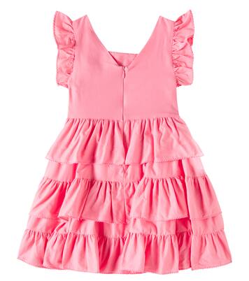 Ruffled tiered cotton dress  | Patachou