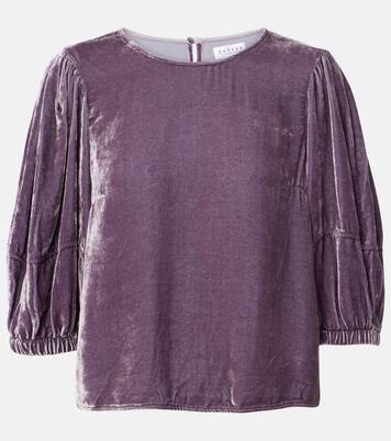 Top Nancy aus Samt | Velvet