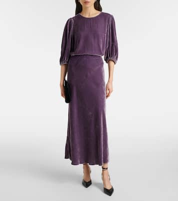 Top Nancy aus Samt | Velvet