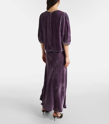 Top Nancy aus Samt | Velvet