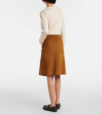 Suede miniskirt | Miu Miu