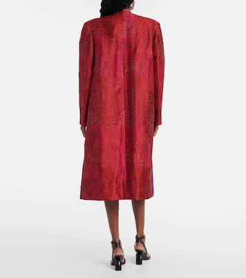 Manteau en jacquard de coton mélangé | Dries Van Noten