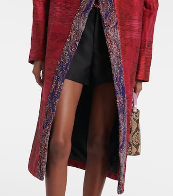 Manteau en jacquard de coton mélangé | Dries Van Noten