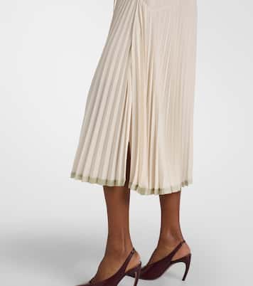 Falda midi a capas plisada | Vince