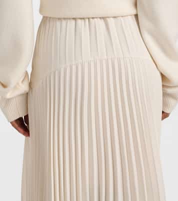 Falda midi a capas plisada | Vince