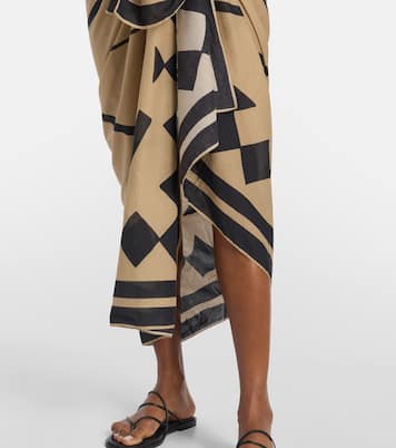 Bedruckter Pareo aus Baumwolle | Johanna Ortiz