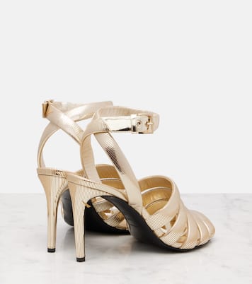 Sandalias 90 de piel metalizada | Alaïa