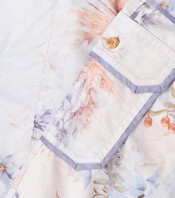 Cascadian floral cotton poplin cargo pants | Zimmermann Kids