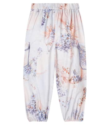 Cascadian floral cotton poplin cargo pants | Zimmermann Kids