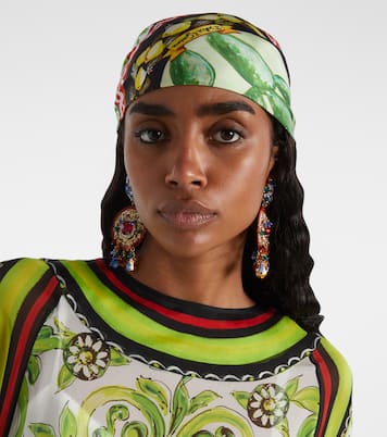 Bedrucktes Tuch aus Seiden-Twill | Dolce&Gabbana