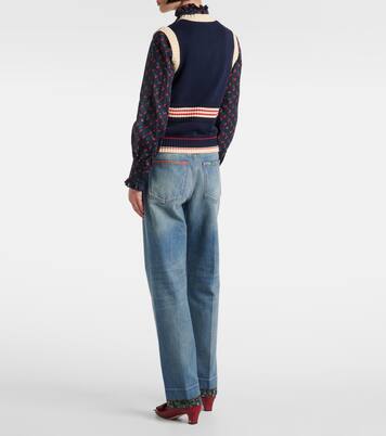 Chez Valentino cotton sweater vest | Valentino