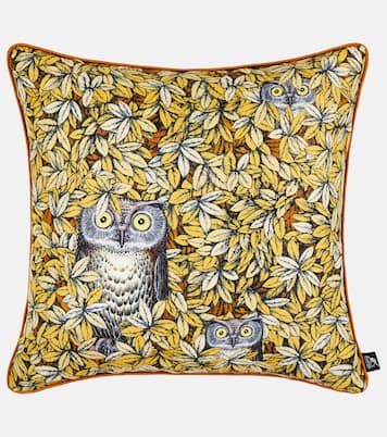 Civette silk and cotton-blend cushion | Fornasetti