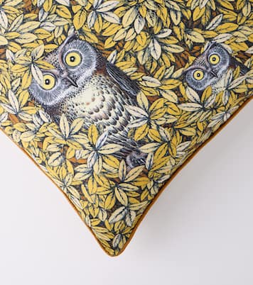 Civette silk and cotton-blend cushion | Fornasetti
