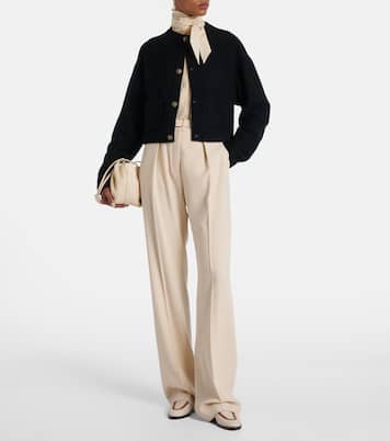 Cardigan cropped in cotone e seta | Loro Piana