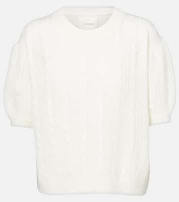 Kenzie cable-knit cashmere and silk sweater | Lisa Yang