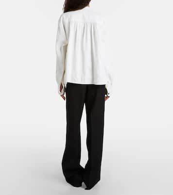 Low-rise wool straight pants | Jil Sander