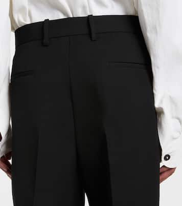 Low-rise wool straight pants | Jil Sander