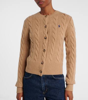 Cable-knit wool and cashmere cardigan | Polo Ralph Lauren