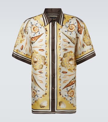 Printed silk twill bowling shirt | Dolce&Gabbana
