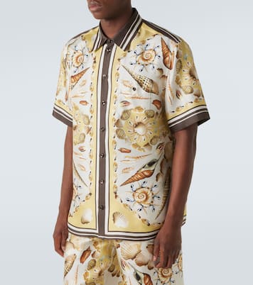 Printed silk twill bowling shirt | Dolce&Gabbana