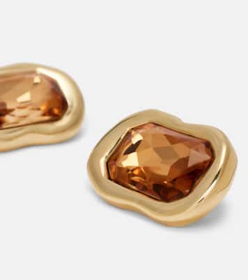 Sculptural Crystal embellished earrings  | Givenchy