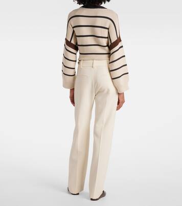 High-Rise Wide-Leg Jeans  | Brunello Cucinelli