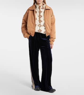 Harlow printed teddy jacket | The Upside