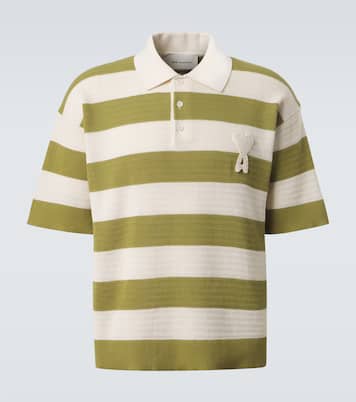 Polo Ami de Cœur rayé en coton | Ami Paris