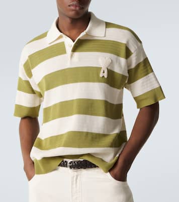 Polo Ami de Cœur rayé en coton | Ami Paris