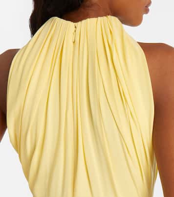 Gathered jersey midi dress | Alaïa