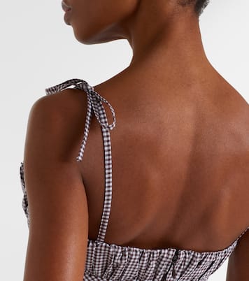 Pelea gingham cotton crop top | Faithfull