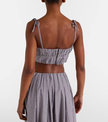 Pelea gingham cotton crop top | Faithfull