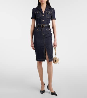 Midikleid aus Denim | Self-Portrait