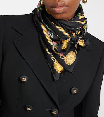 Floral silk scarf | Dolce&Gabbana