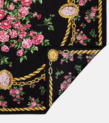 Floral silk scarf | Dolce&Gabbana