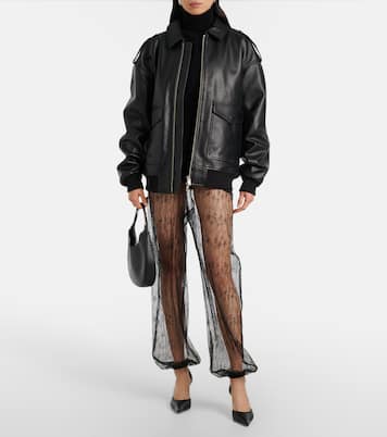 Orissa sheer wide-leg pants | The Frankie Shop