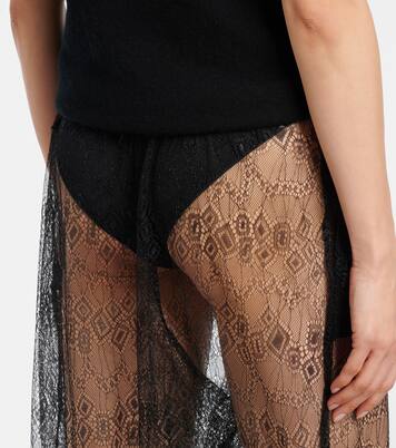 Orissa sheer wide-leg pants | The Frankie Shop