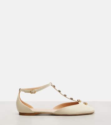 Celeste embellished leather flats | Chloé
